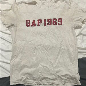 GAP 1969 White T-Shirt with Red Lettering